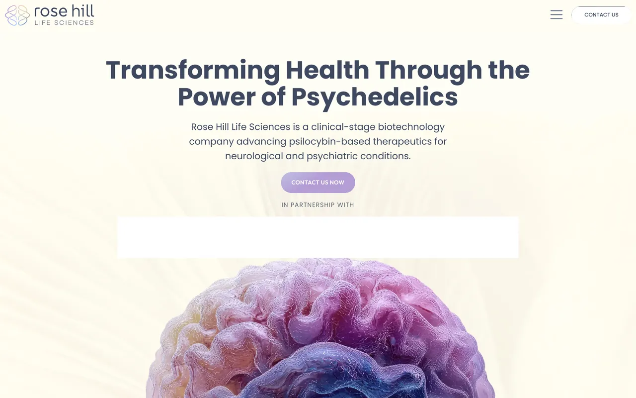 Rose Hill Life Sciences website design